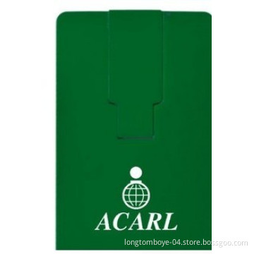 Green Card USB Flash Driver with Customized Logo
